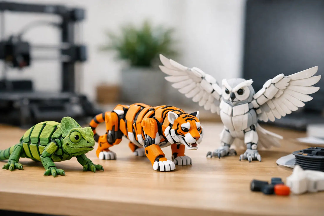 3D Printed Animal Collectibles That Move