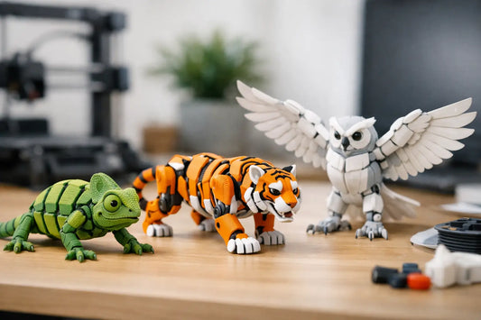 3D Printed Animal Collectibles That Move