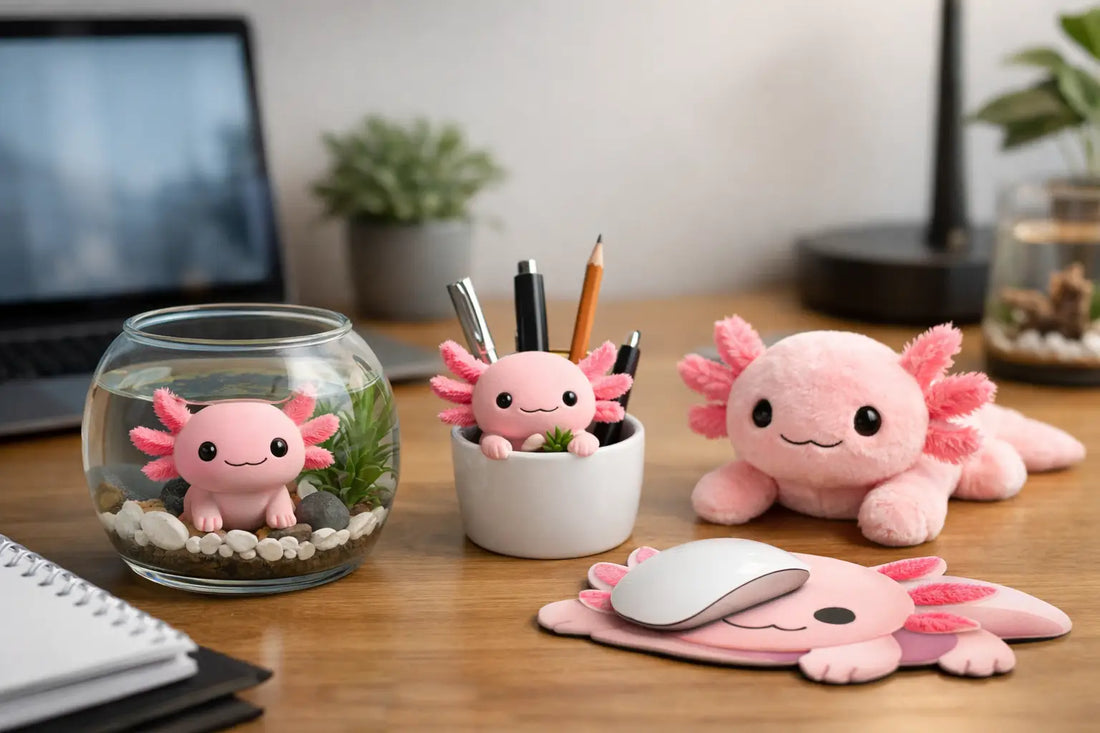 Axolotl Desk Decor That Makes Work More Fun
