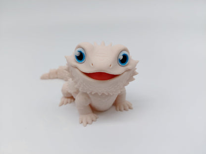 Toypetals Articulated Bearded Dragon Lizard – 3D Printed Realistic Reptile Figure, Flexible Poseable Animal Toy, Collectible Desk Decor, Sensory Fidget, Gift for Reptile Lovers