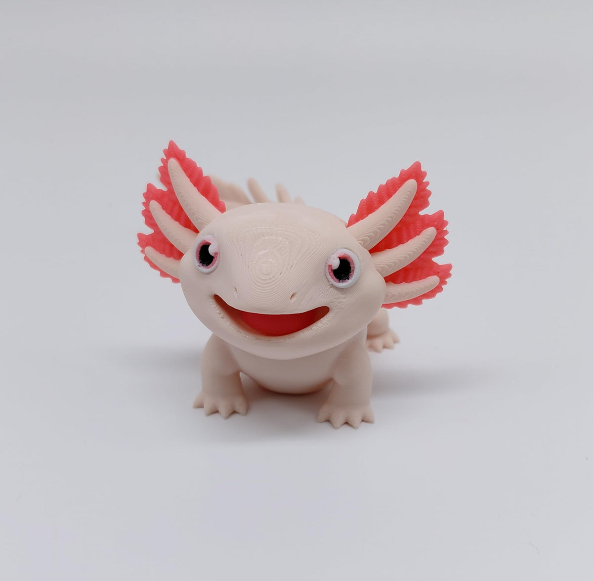 Toypetals Articulated Axolotl Lizard – 3D Printed Realistic Reptile Figure, Flexible Poseable Animal Toy, Collectible Desk Decor, Sensory Fidget, Gift for Reptile Lovers