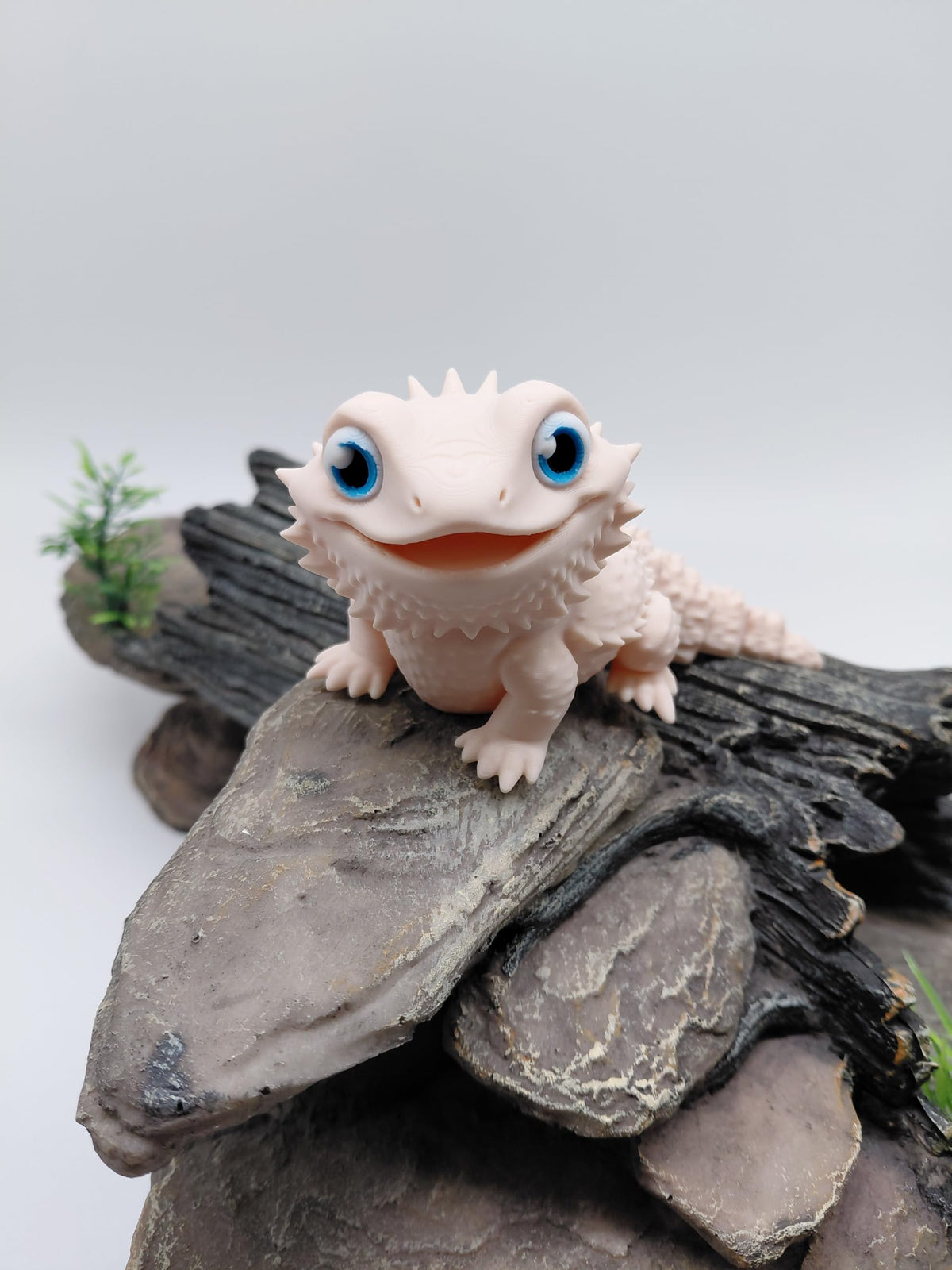 Toypetals Articulated Bearded Dragon Lizard – 3D Printed Realistic Reptile Figure, Flexible Poseable Animal Toy, Collectible Desk Decor, Sensory Fidget, Gift for Reptile Lovers